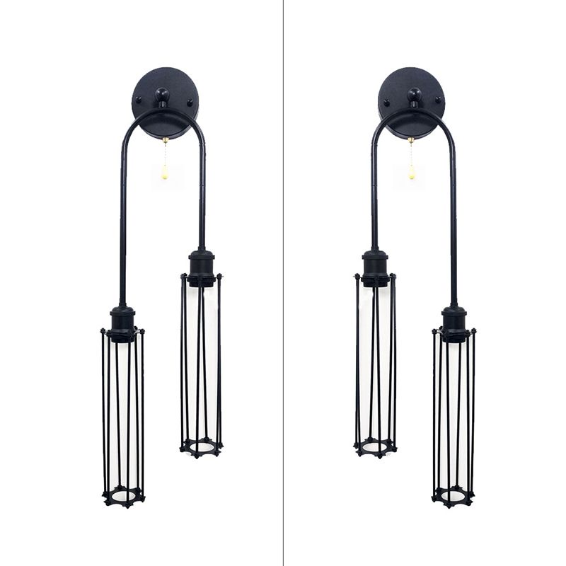 2 Light Wall Mount Light Fixture Industrial Wall Mounted Lighting for Living Room