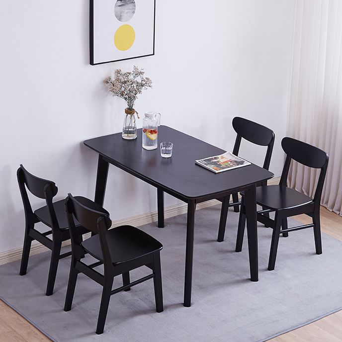 Scandinavian Upholstered Restaurant Side Chair Open Back Dining Chair
