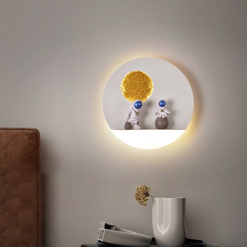Modern Style Geometric Wall Mounted Light Metal 1 Light Wall Lighting Ideas