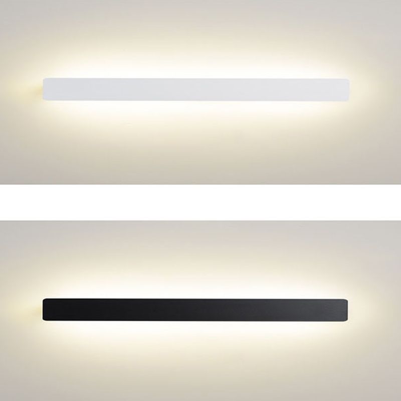Metal Linear Shape Wall Light Modern 1-Light Wall Mounted Light Fixtures