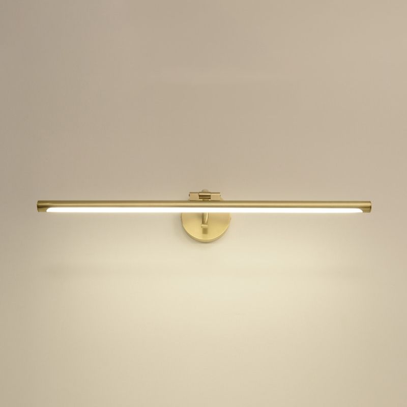 Mid-Century Luxury Style Linear Wall Mounted Vanity Lights Metal Vanity Lighting Fixtures for Bathroom
