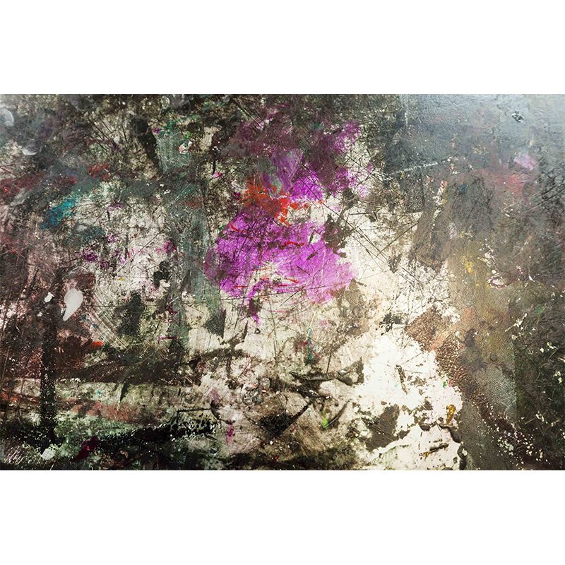 Industrial Style Metal Wall Mural Stain Resistant Wall Art for Living Room