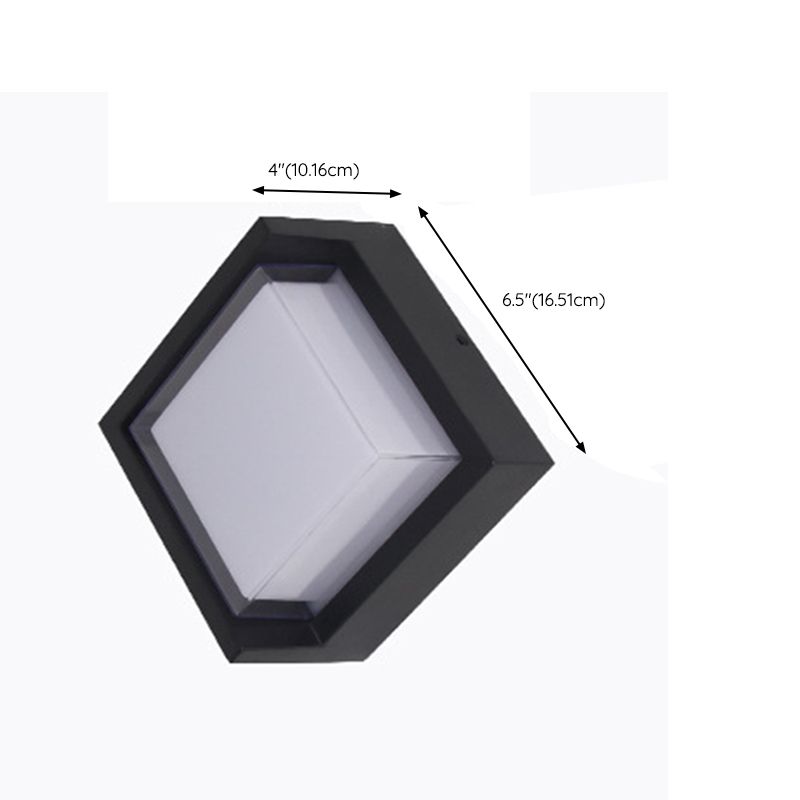 Square Wall Lighting Simplicity Metal 1 Light Rustic Wall Sconces in Black