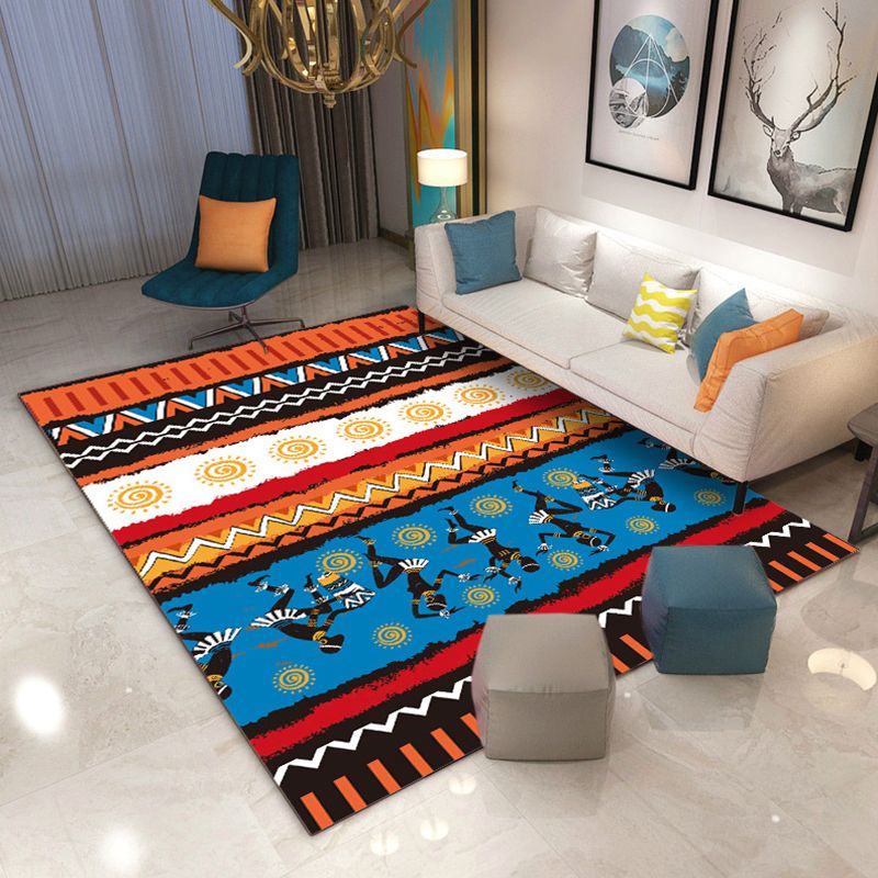Minimalistisch woonkamertapijt Multi gekleurd geometrisch printgebied Tapijt Polypropyleen antislip achterkant Huisdiervriendelijk binnentapijt