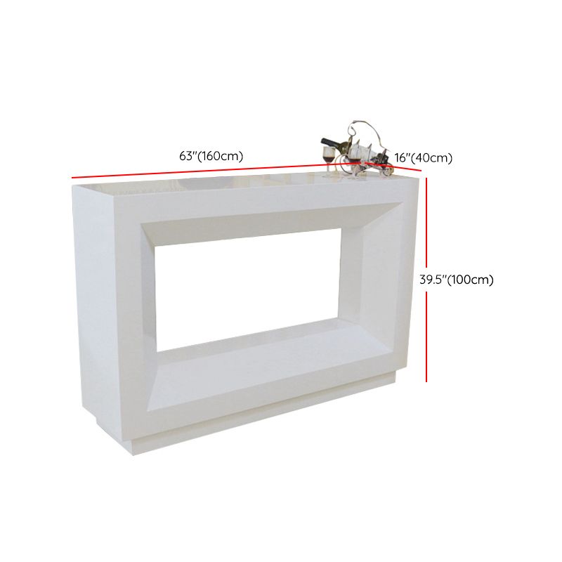 Contemporary Rectangle Counter Table Indoor Bar Dining Table