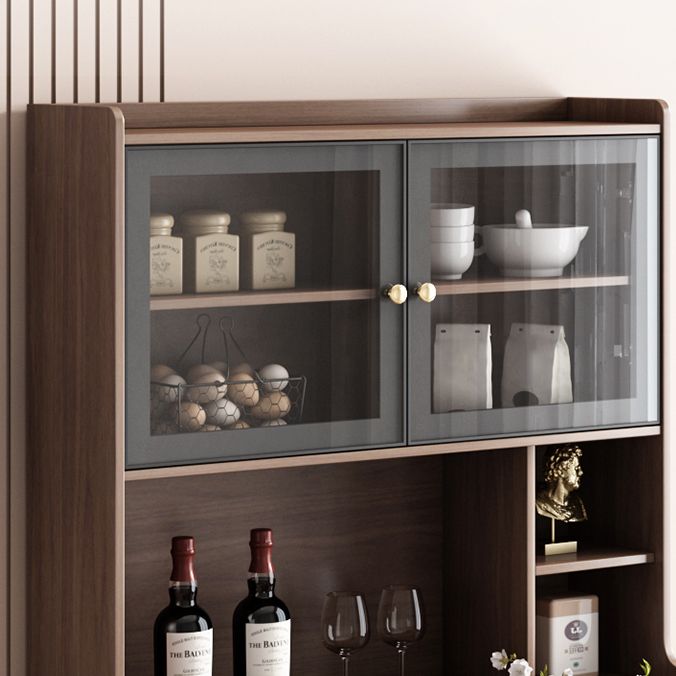 Modern Rectangle Folding Wood Dining Table for Small Space with Storage