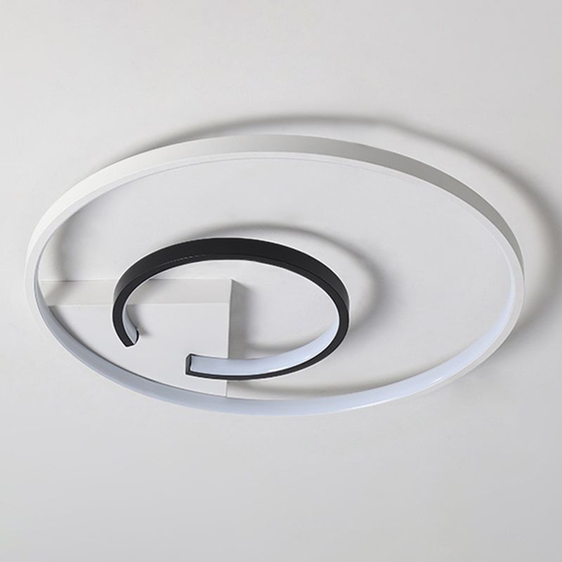 Montaje de techo de LED de estilo minimalista de techo de círculo de aluminio