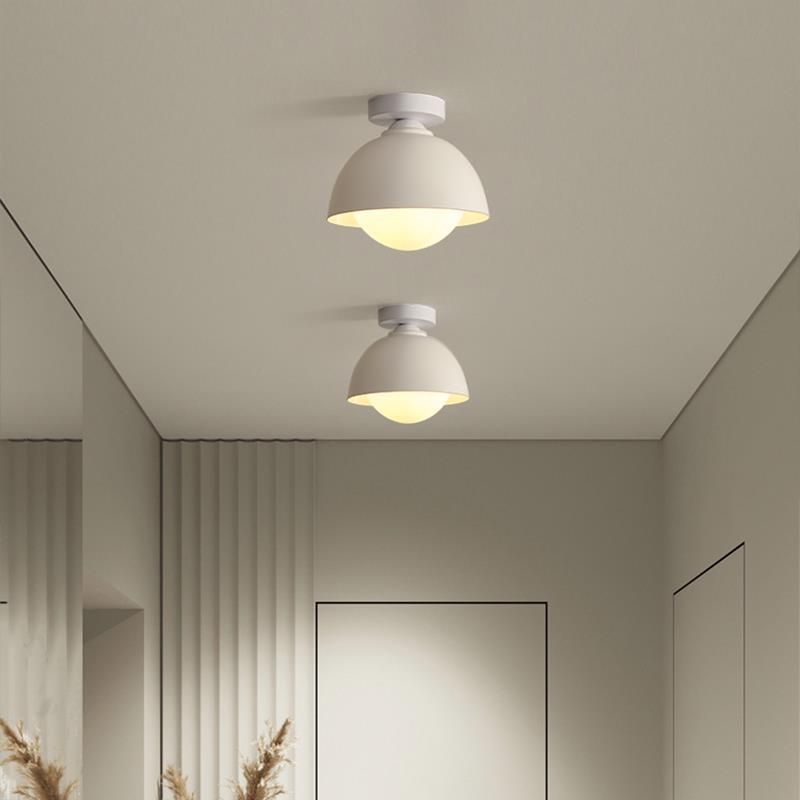 Modern Style Ceiling Light 1-Light Ceiling Mount Light with Glass Shade for Bedroom