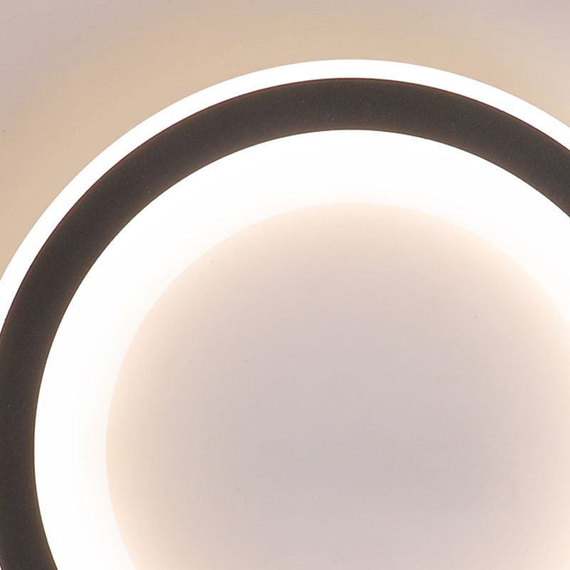 Geometric LED Close to Ceiling Fixtures with Acrylic Shade for Bedroom