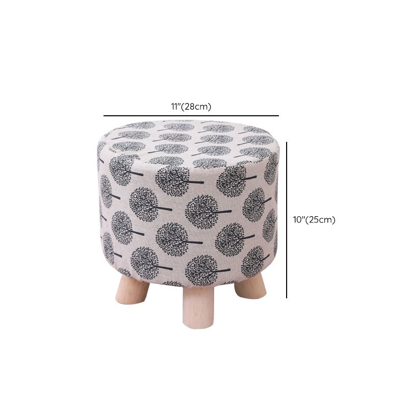Cotton Standard Stool Modern Style Simple Household Foot Stool
