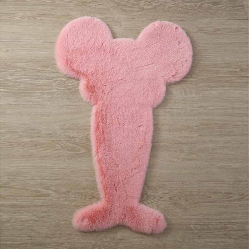 Folw Pure Color Rug Plüsch Polyesterbereich Teppich Fleckenfester Teppich für Wohnkultur