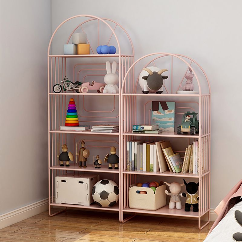 Modern Metal Nightstand Open Storage Iron Shelf Included Night Table with Legs