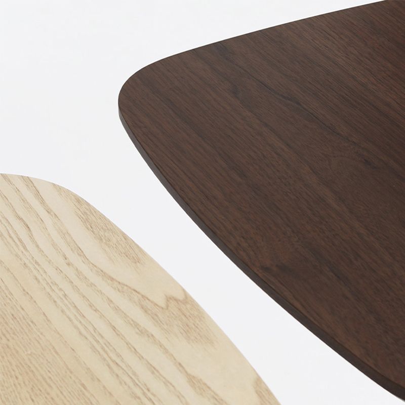 Square Bar Wine Table Wood Bar Height Cocktail Table with Metal Pedestal