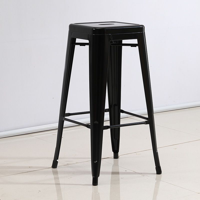 Industrial Backless Counter Stool Metal Counter Height Stools