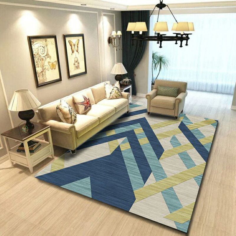 Nordic Modern Rug Geometric Area Carpet Washable Indoor Rug for Living Room, Home Office