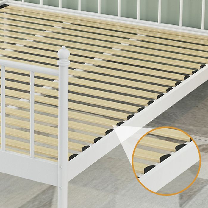 Contemporary Metallic Low Profile Open-Frame Bed - 47.24" High, Mattress Not Included