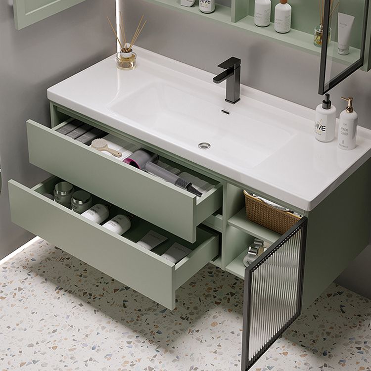 Contemporary Vanity Sink Wall-Mounted Bathroom Vanity Cabinet with Drawers
