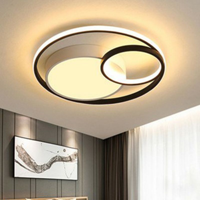 Moderne stijl cirkel inbouwlamp acryl studeerkamer LED inbouwplafondlamp
