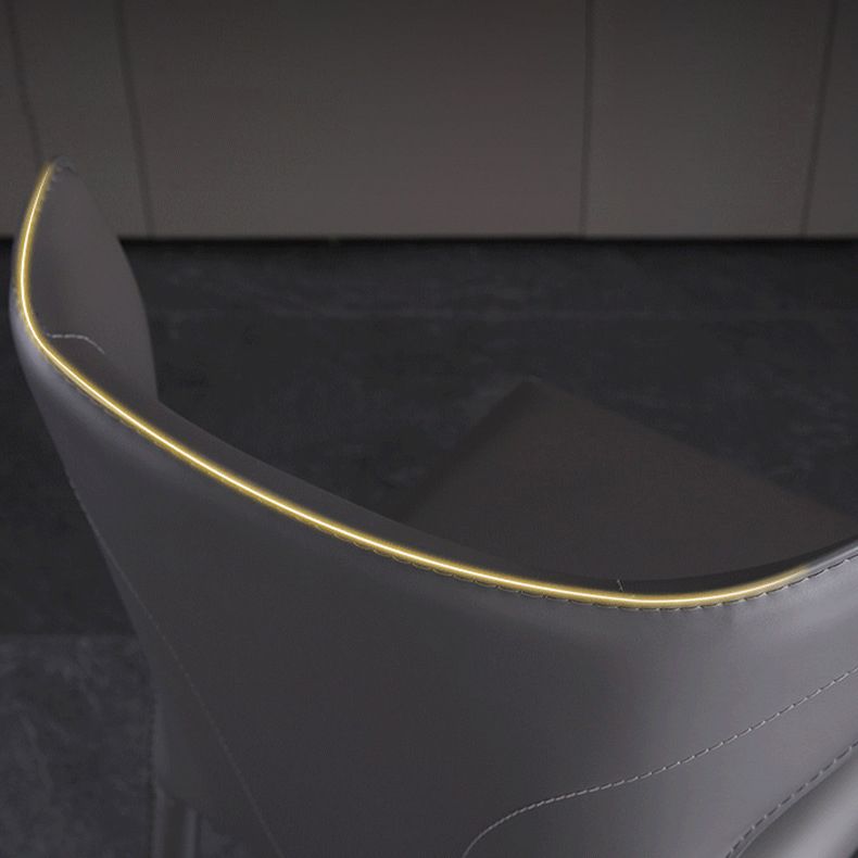Cuisine contemporaine Solide Back Dining Claid Tite Metal Dining Dining Side Side