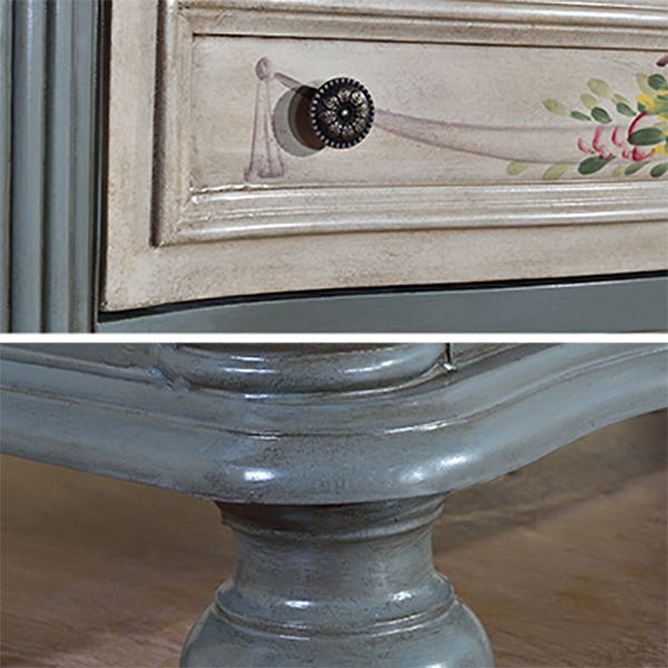 Traditional Storage Chest Solid Wood Dresser with 6/4/5 Drawers