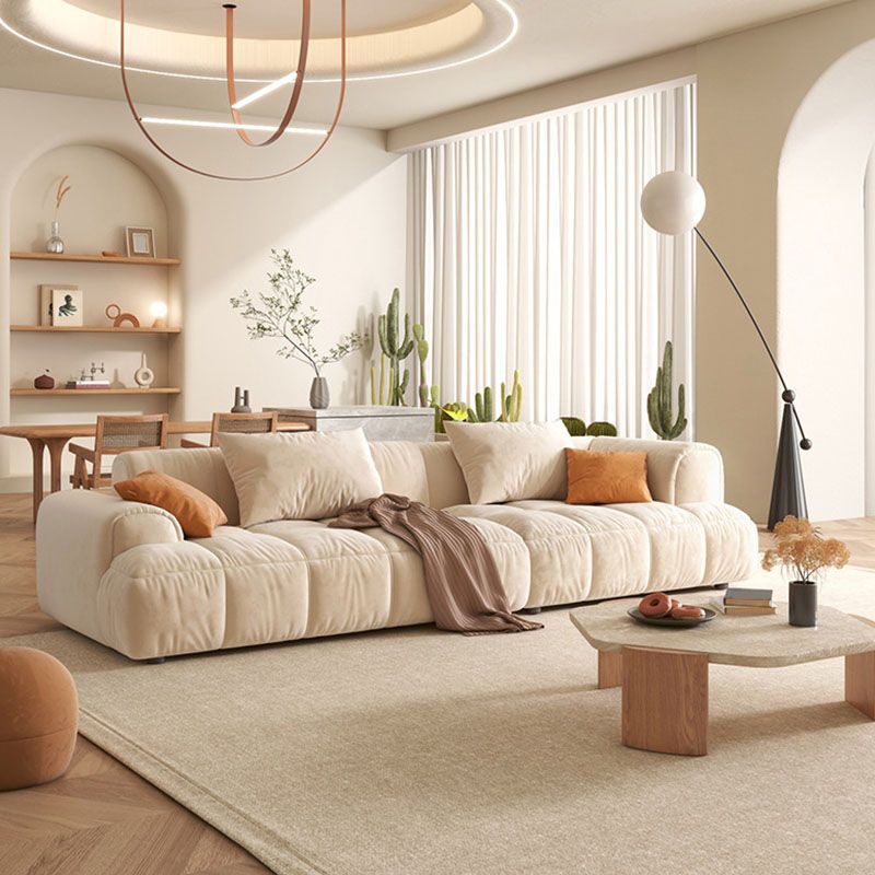 Modern Standard Sofa Square Arm Cushions Sofa for Living Room