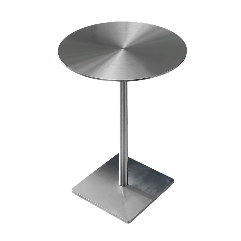 Modern Style Round/square Metal Table with Square Base Coffee Table
