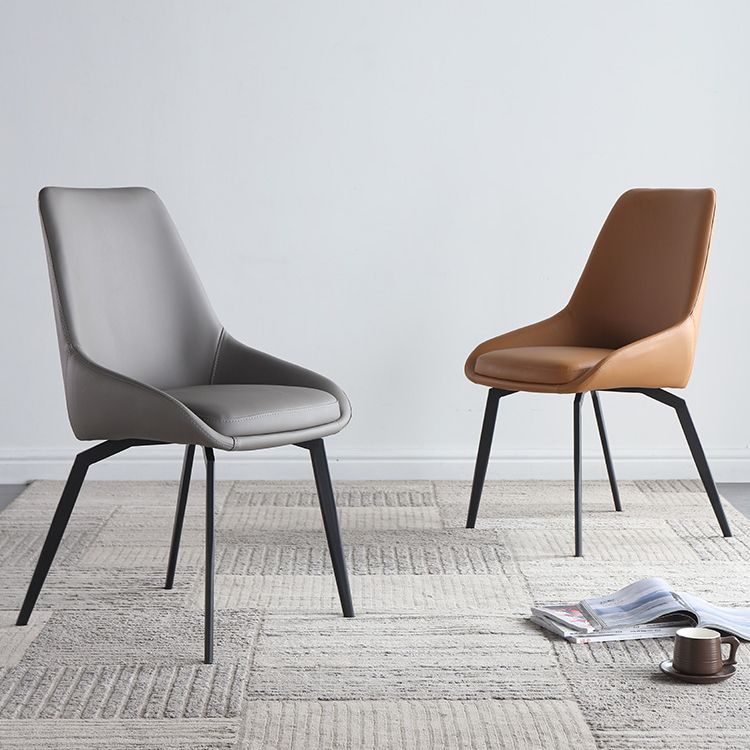 Chaise d'appoint à dossier solide de Style scandinave, chaise rembourrée sans accoudoirs pour usage domestique