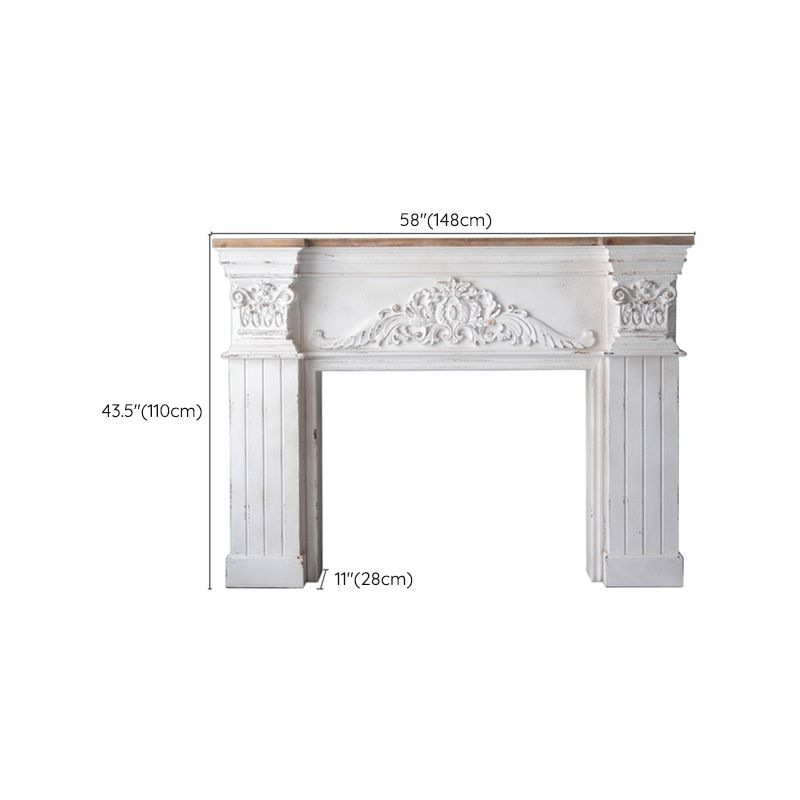 French Country Wood Console Table White Console Sofa Table for Hall