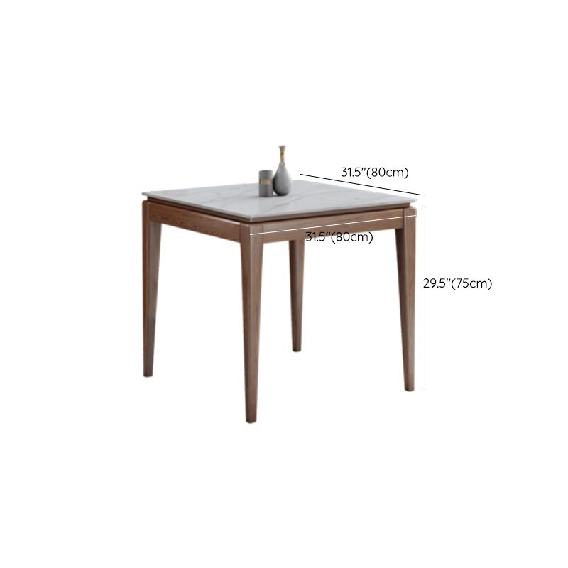 1/5 Pieces Modern Sintered Stone Top Square Dining Set for Home