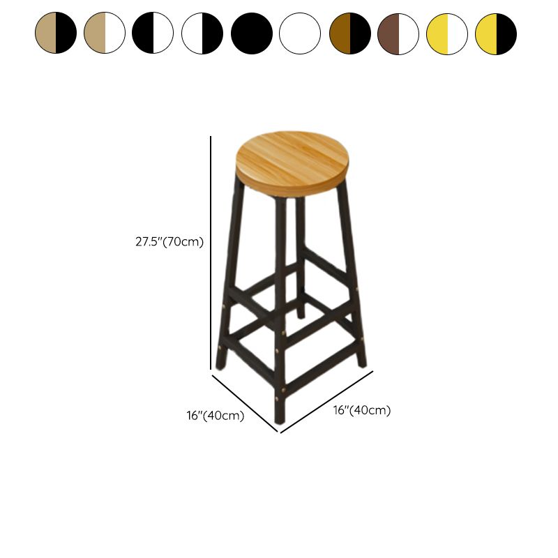 Industrial Rectangle Wood Counter Table 5 Pieces Bar Table Set for Cafe