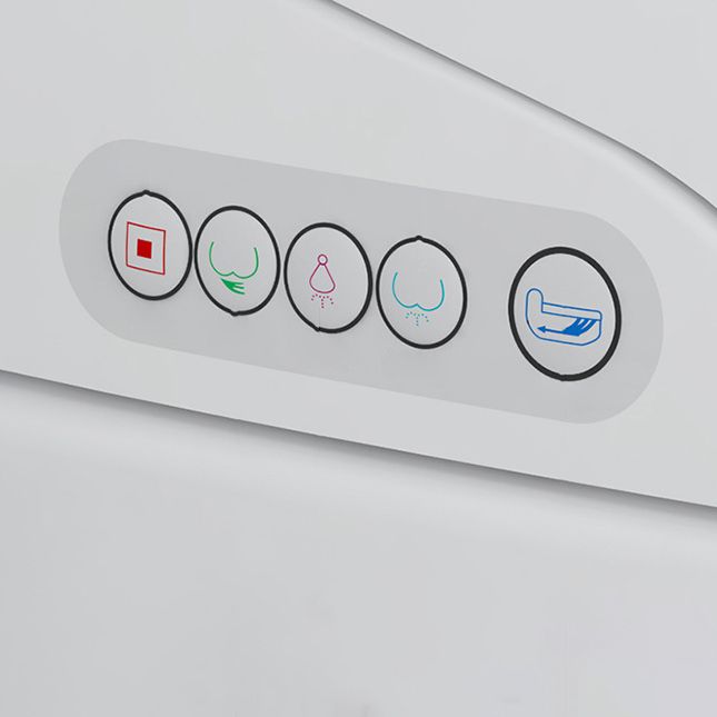 Modern Heated Seat Flush Toilet Floor Mount White Toilet with Toilet Seat