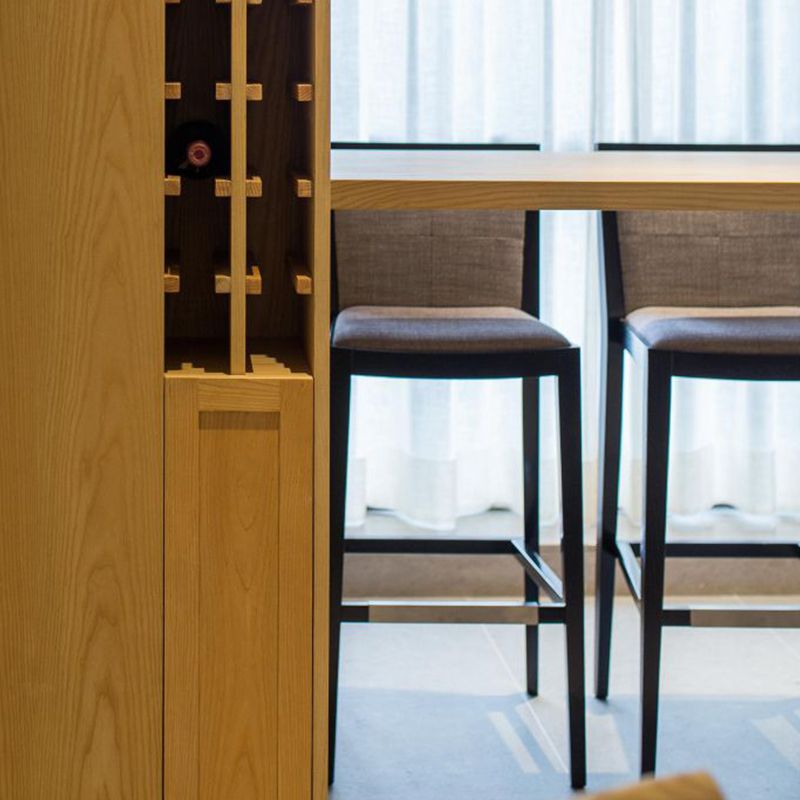 Linen Stools with Ash Wood Frame Industrial Counter & Bar Stools for Home