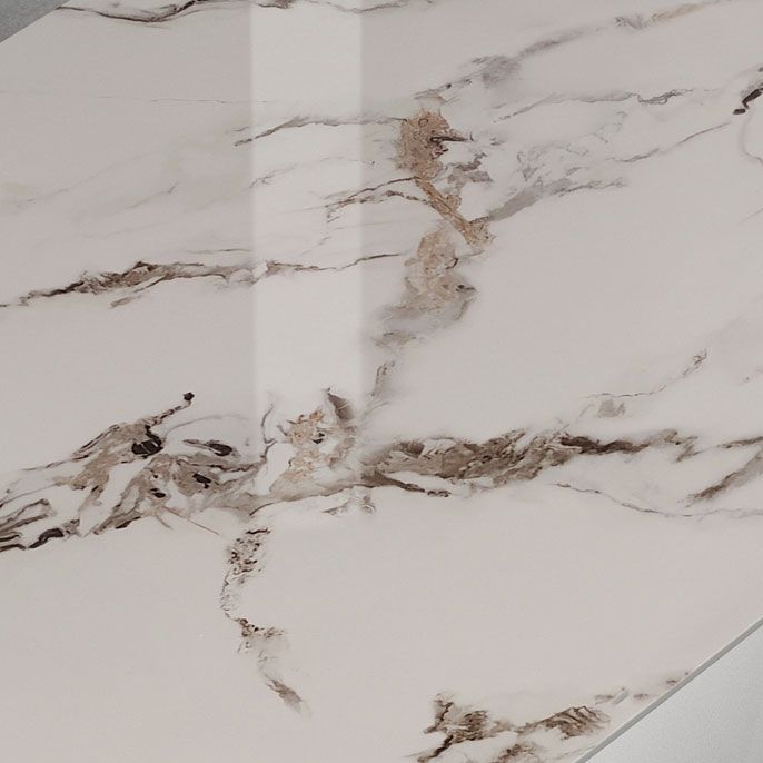 Modern Style Sintered Stone Dining Table Set White 1/4/5/7 Pieces Dining Set for Home Use