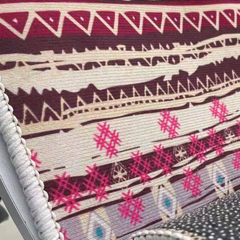 Minimalist Area Rug Simple Living Room Carpet Polyester Rug with Non-Slip Backing