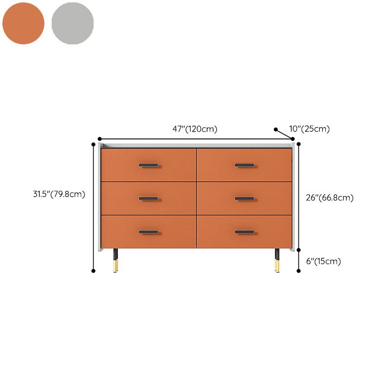 9.75-inch Width Storage Chest Dresser Modern Stone Storage Chest