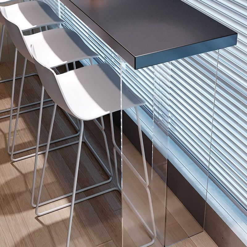 Glam Solid Wood Bar Table Tulip Dining Table for Kitchen Living Room