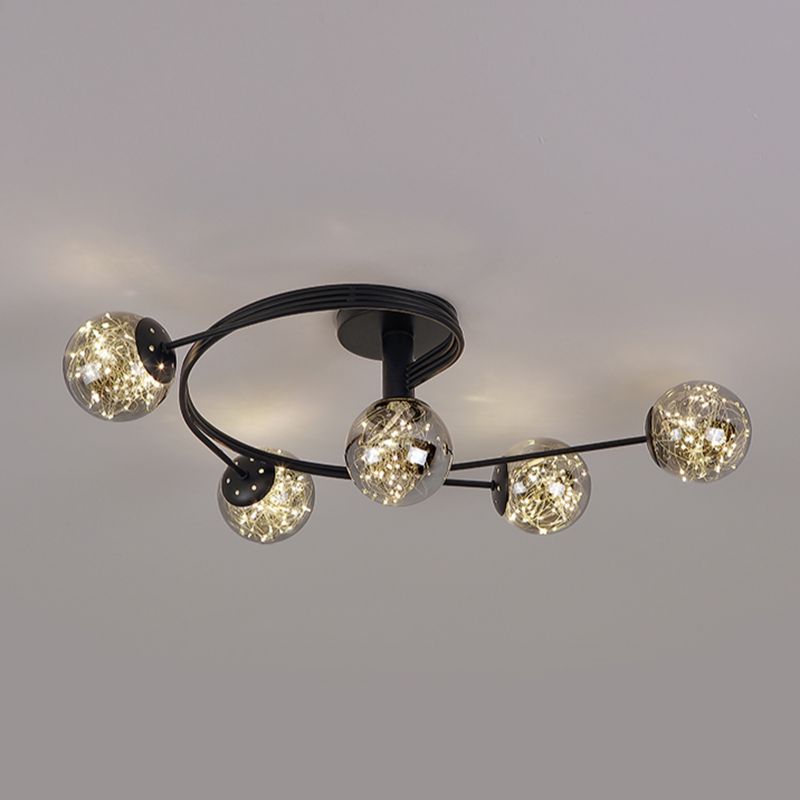 Creatieve Sputnik inbouwlamp moderne slaapkamer woonkamer plafondlamp