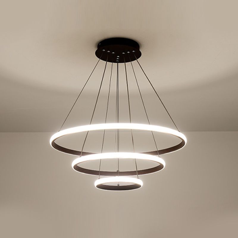 Lampadario contemporaneo a 3 lampadario circolare di lampadario ristorante il lampadario appeso