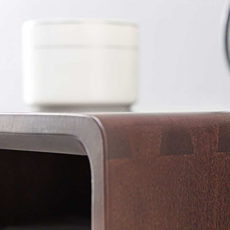 Vertical Modern Chest Bedroom Storage Chest in White and Brown