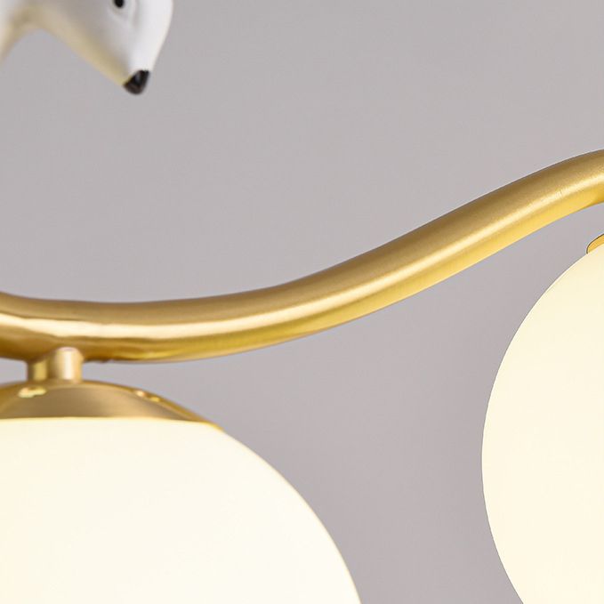 Contemporary Kitchen Island Lighting Golden Ceiling Light for Foyer
