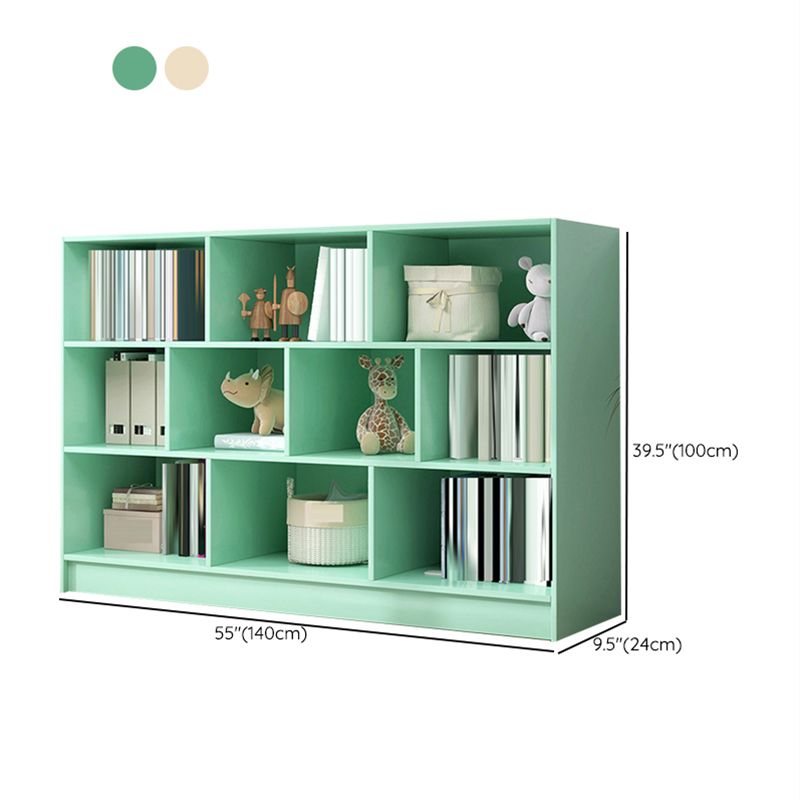 Scandinavian Engineered Wood Bookshelf Standard Bookcase with Shelves