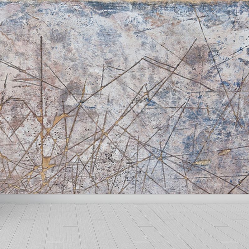 Non-Woven Waterproof Mural Industrial Rusted Metal Surface Wall Covering for Room