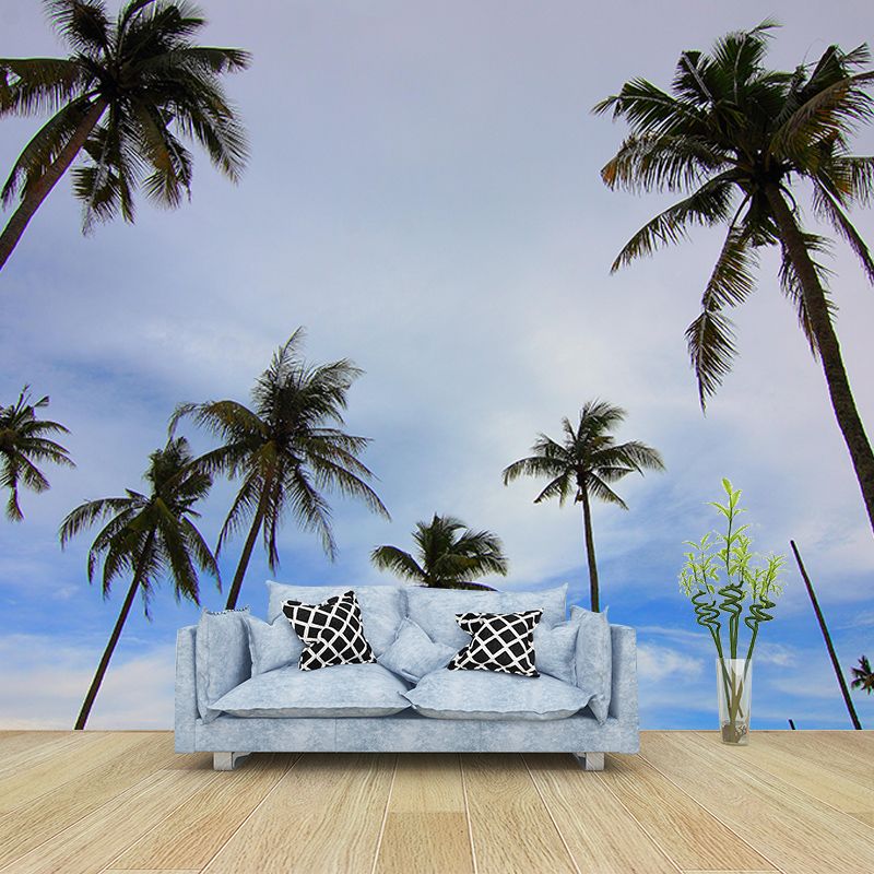 Stain Resistant Palm Tree Mural Tropical Photography Living Room Wall Mural