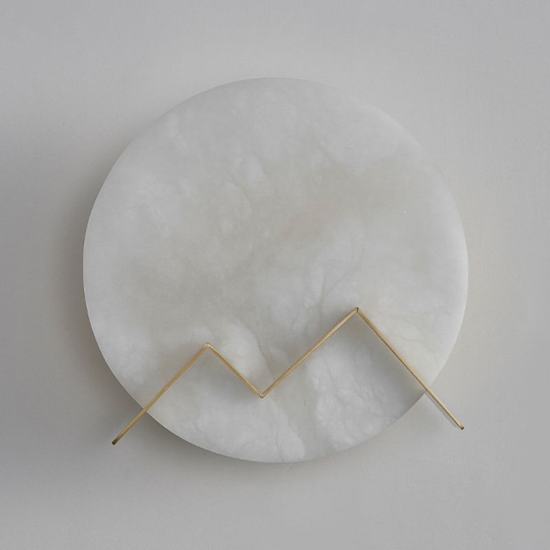 Single Golden Contemporary Shaded LED Metallic Wall Mounted for Bedroom