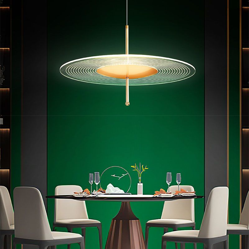 LED 1 Plat de tête Lumière Pendre moderne simple