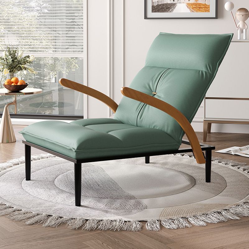 Faux Leather Chair 26.7" L x 37.4" W x 37.4" H Arms Included Chair for Bedroom