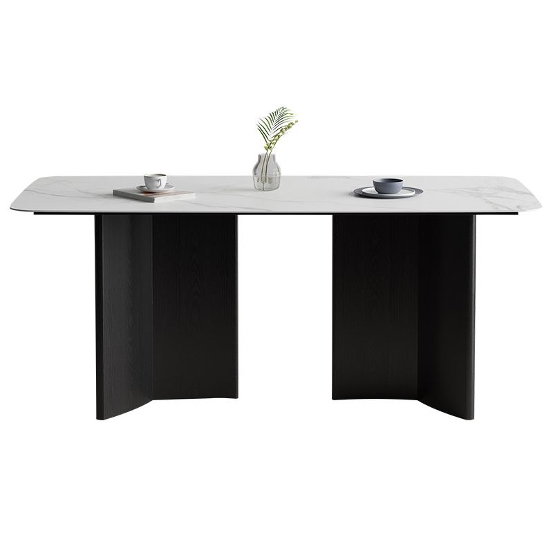 Modern 1/2/5/7 Pieces Furniture Stone Rectangle Dining Chairs Set in White