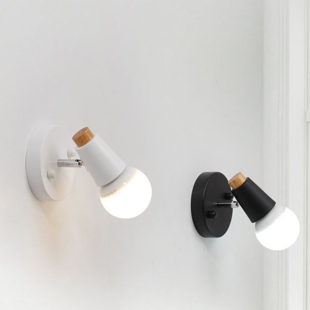 Cone Wall Light Sconce Modern Minimalist Style Metal 1 Light Sconces