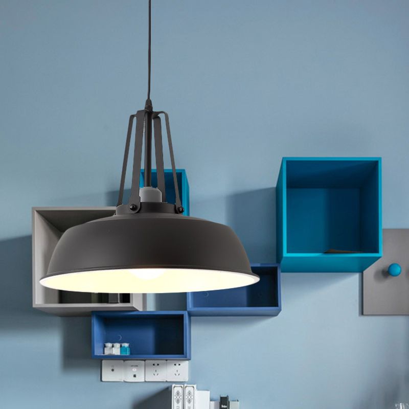 14 "/ 18" Dia digitale kit de lumière suspendue métal minimaliste 1 pendentif suspendu noir / blanc / gris