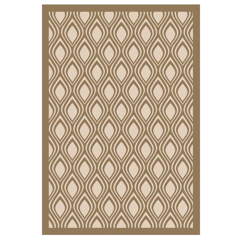 Green Diamond Area Rug Polyester Modern Rug Stain Resistant Rug for Living Room